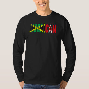 Jamaica Canada Flag for Half Canadian Jamaican Roo T-Shirt