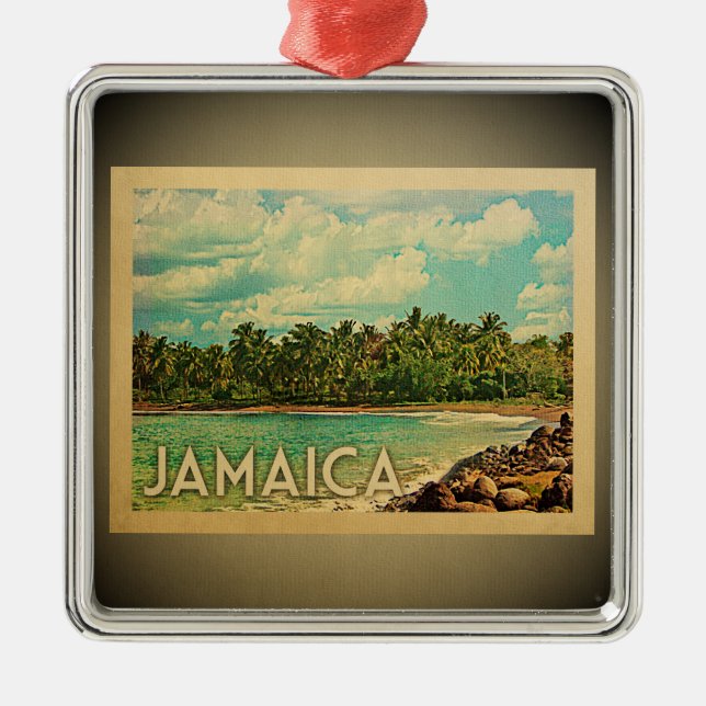 Jamaica Caribbean Ornament Vintage Travel (Front)