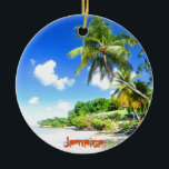 Jamaica Ceramic Tree Decoration<br><div class="desc">Tropical island in Jamaica</div>