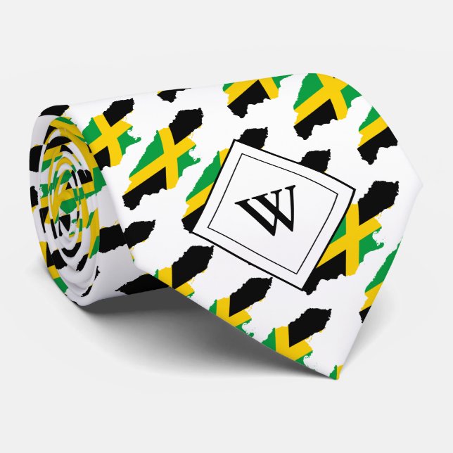 JAMAICA Christian Scripture J3:16 Monogram Tie (Rolled)