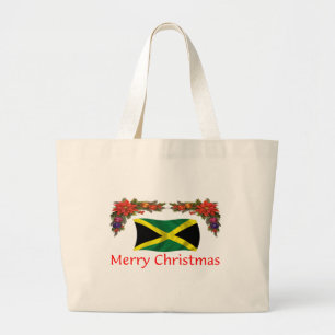 Jamaica Christmas Large Tote Bag