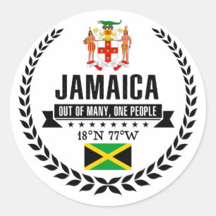 Jamaica Classic Round Sticker