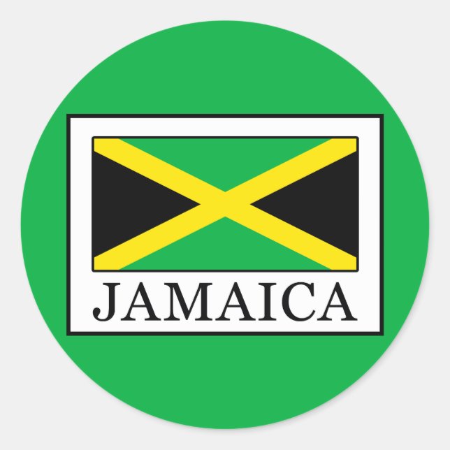 Jamaica Classic Round Sticker (Front)