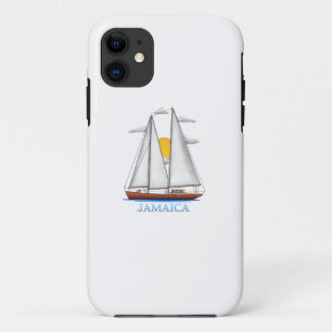 Jamaica Coastal Nautical Sailing Sailor Case-Mate iPhone Case