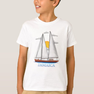 Jamaica Coastal Nautical Sailing Sailor T-Shirt