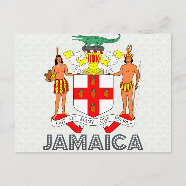 Jamaica Coat of Arms Postcard (Front)