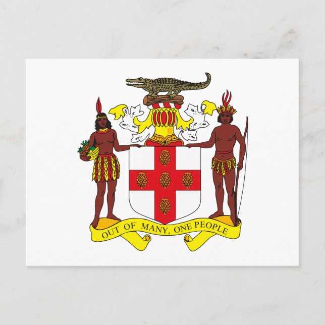 Jamaica Coat of Arms Postcard (Front)