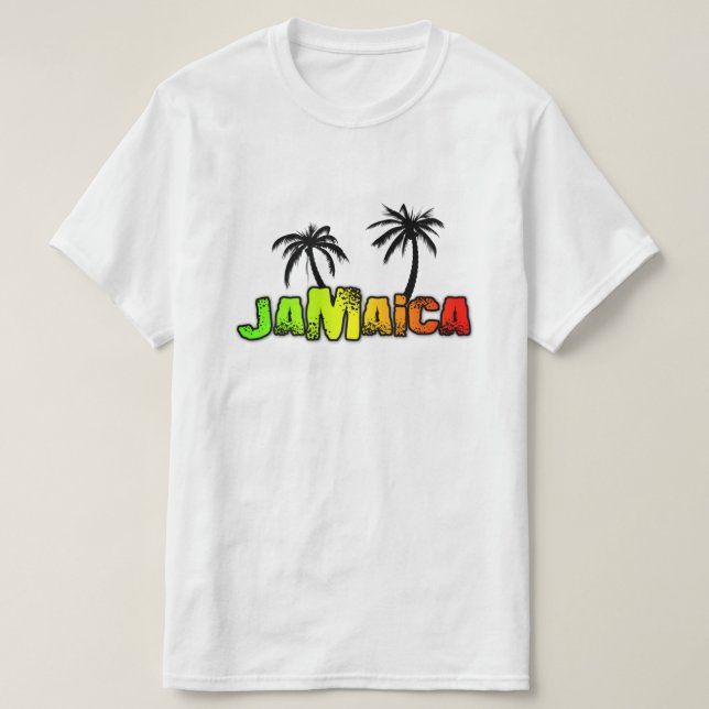 Jamaica coconut trees T-Shirt (Design Front)