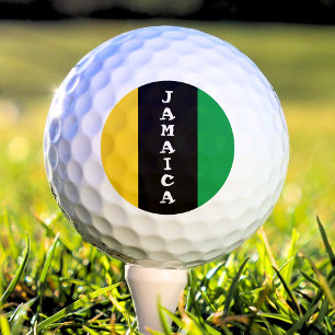 Jamaica Colours Green Gold Black Jamaican Golf Balls