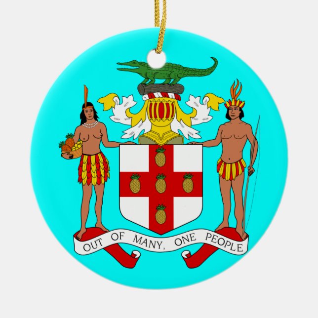 JAMAICA* Custom Christmas Ornament (Front)