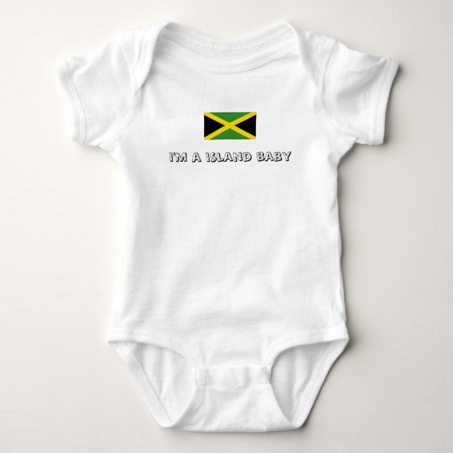 Jamaica designs baby bodysuit (Front)