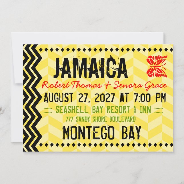JAMAICA Destination Invitation (Front)