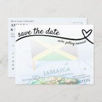 Jamaica Destination Wedding Save the Date