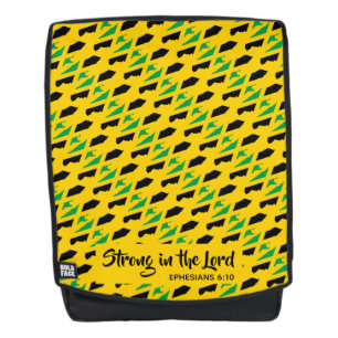 JAMAICA Ephesians 6 Christian Scripture Bible Backpack