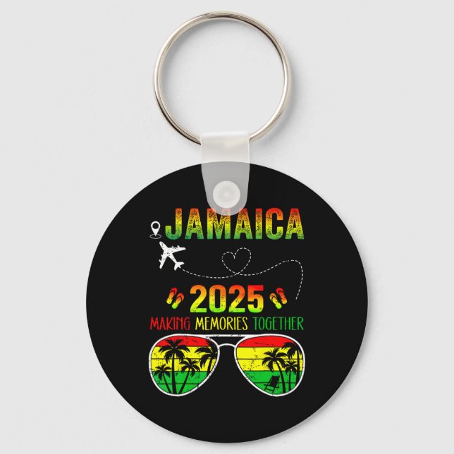 Jamaica Family Reunion 2025 Making Memories Vacati Key Ring (Front)