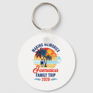 Jamaica Family Vacation Making Memories Artwork Key Ring