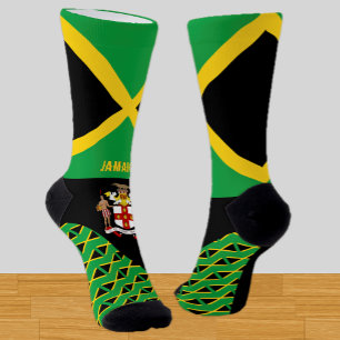 Jamaica, fashion, Jamaican flag, patriotic Socks