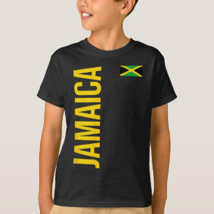 Jamaica Flag Athletic Soccer Footll Sports Jersey T-Shirt