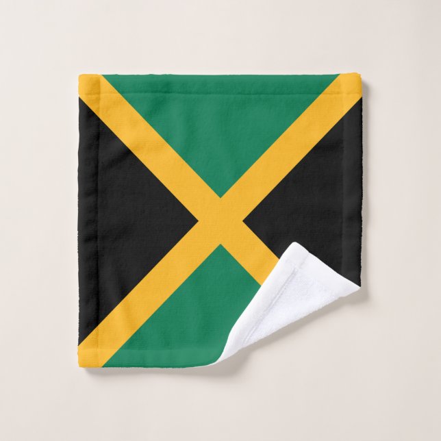 Jamaica Flag Bath Towel Set (Wash Cloth)