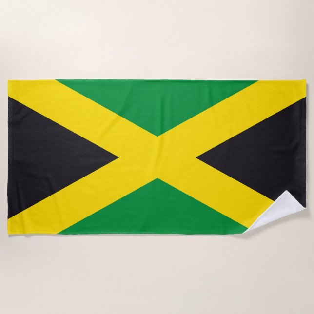 Jamaica flag beach towel (Front)