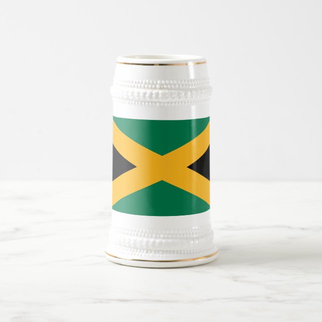 Jamaica Flag Beer Stein (Center)