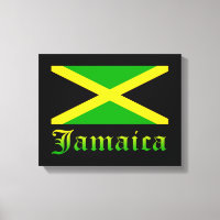 Jamaica Flag, Black, Green and Yellow
