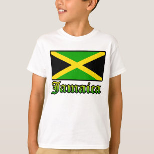 Jamaica Flag, Black, Green and Yellow T-Shirt