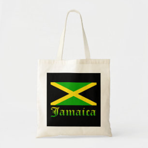 Jamaica Flag, Black, Green and Yellow Tote Bag