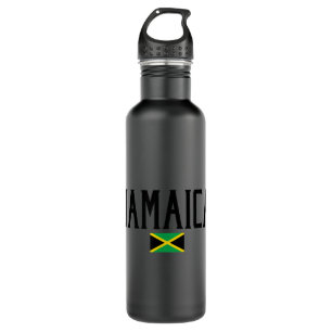 Jamaica Flag Black Text 710 Ml Water Bottle
