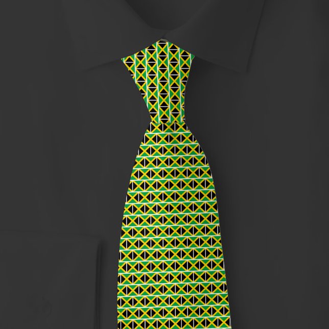 Jamaica Flag Brick Pattern Tie (Creator Uploaded)