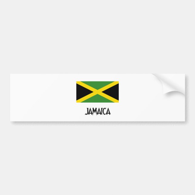 Jamaica Flag Bumper Sticker (Front)