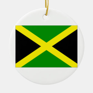 Jamaica Flag Ceramic Tree Decoration