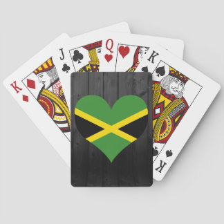 Jamaica flag coloured playing cards