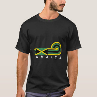 Jamaica Flag Distressed Vintage Jamaica Souvenir T-Shirt