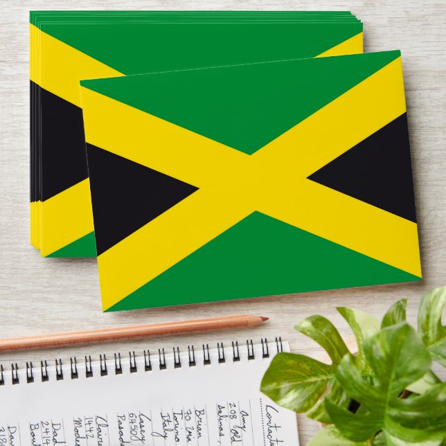 Jamaica flag envelope (Stacked)