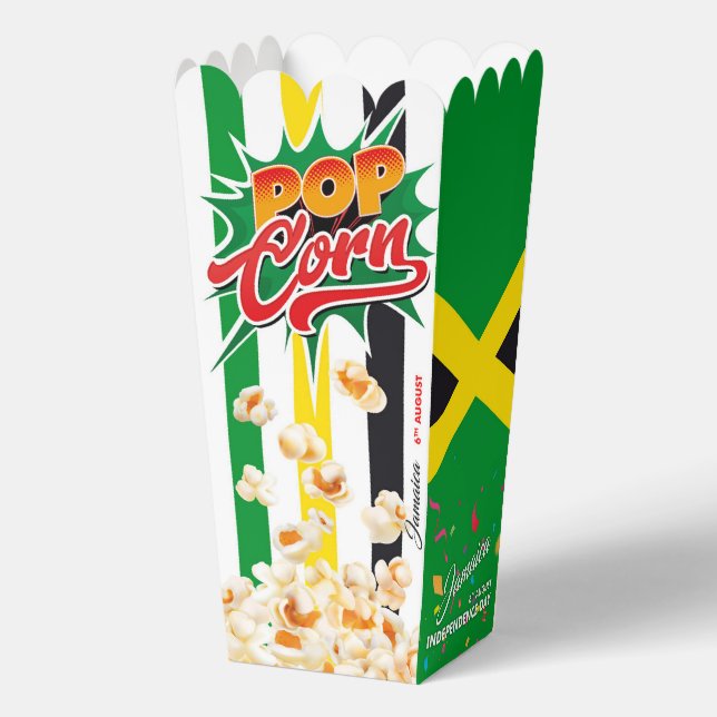 Jamaica flag favour box (Back)