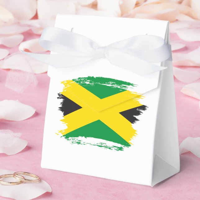 Jamaica flag favour box (Wedding)