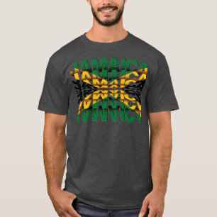 Jamaica Flag Flip Text effect T-Shirt
