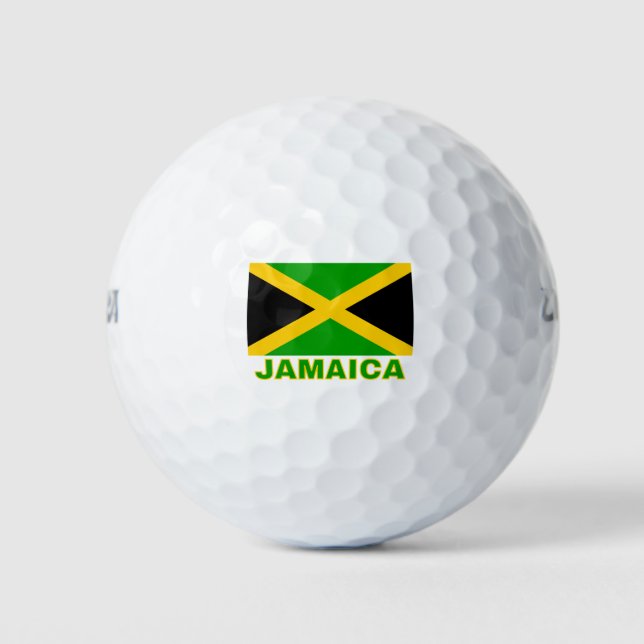 Jamaica Flag Golf Balls (Front)