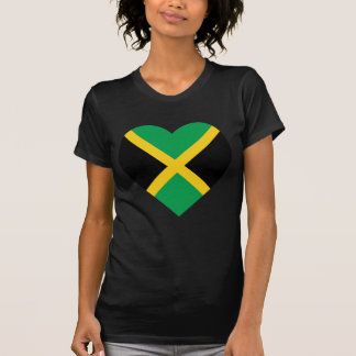 Jamaica Flag Heart T-Shirt