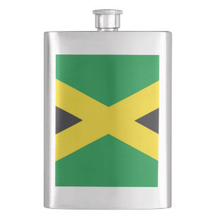Jamaica flag hip flask