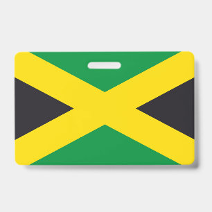 Jamaica flag ID badge
