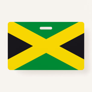 Jamaica flag ID badge