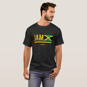 Jamaica Flag ISO Code Alpha 3 Design T-Shirt