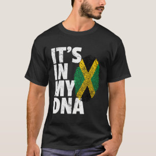Jamaica Flag Jamaican Pride Dna Island T-Shirt