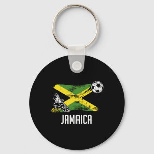 Jamaica Flag Jersey Jamaican Soccer Team Jamaican  Key Ring