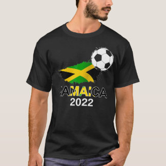Jamaica Flag Jersey Supporter Jamaican Soccer Team T-Shirt