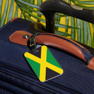Jamaica flag luggage tag