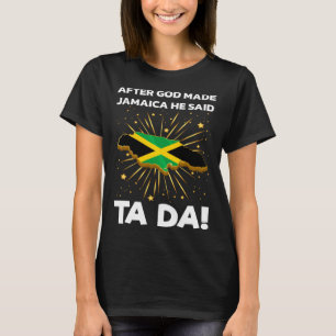 Jamaica Flag Map Jamaican T-Shirt
