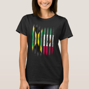 Jamaica Flag Mexico Grown Country Flags Stripes T-Shirt